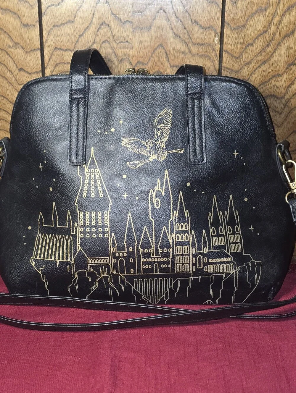 Loungefly Harry Potter Hogwarts Csstle Outline Satchel Bag